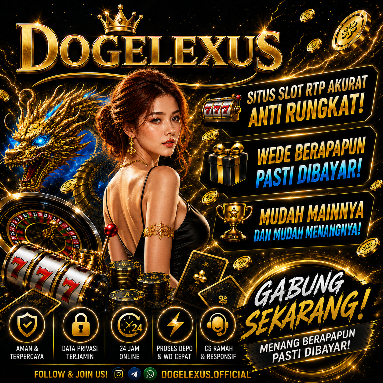 DogeLexus - Selalu Menyediakan Link Alternatif Resmi agar Aman Bermain